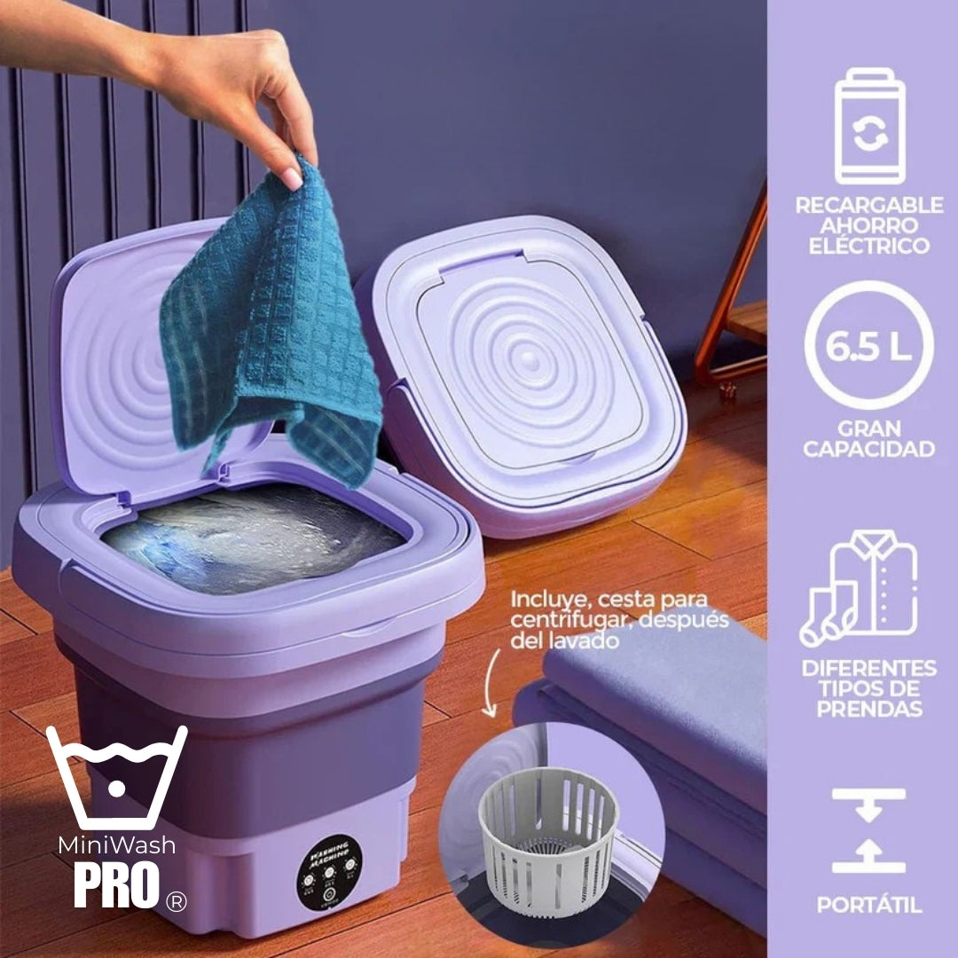 MiniWash Pro® | Mini lavadora portátil plegable 9L