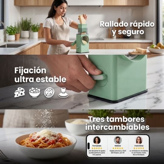 CoreSlice® | Picador cortador Rebanador 3 En 1 Verde