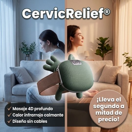 CervicRelief® | Masajeador de cuello y hombros con calor