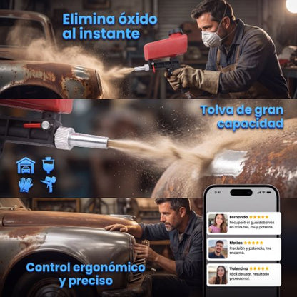 MetalCraft® | Pistola De Arena Quita Óxido