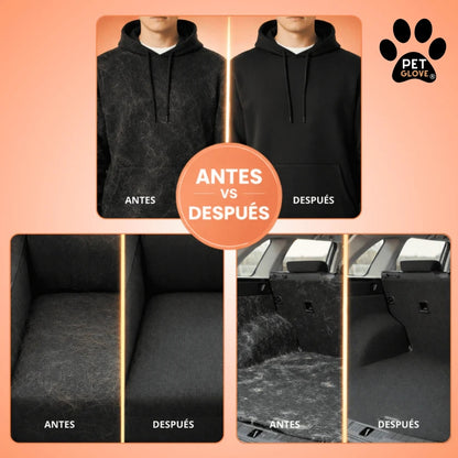PetGlove® | Guante para mascotas removedor de Pelo 2 en 1 - Negro