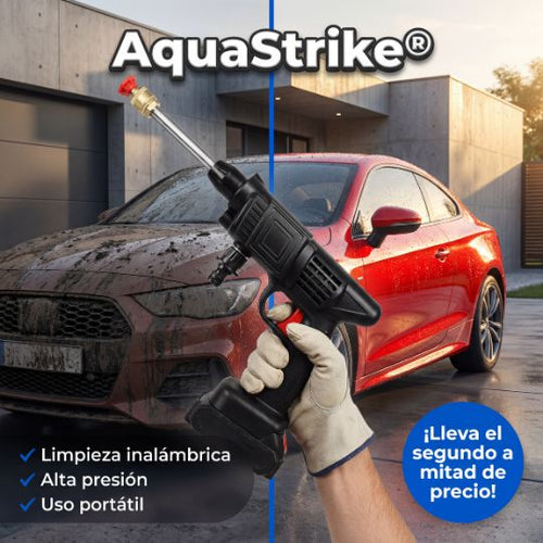 AquaStrike® | Hidrolavadora Portatil Inalambrica 2 bat