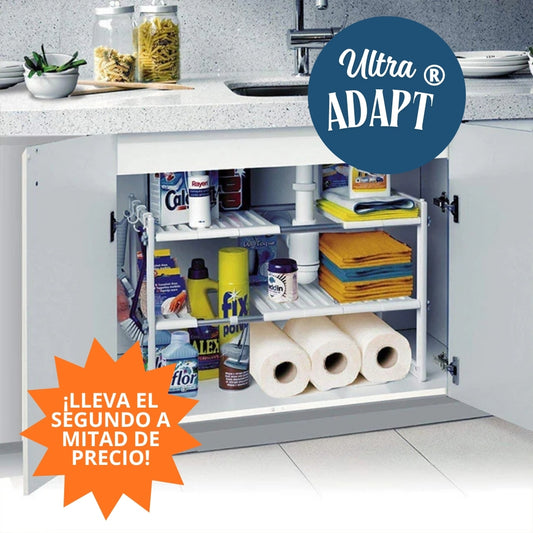 UltraAdapt® | Organizador Doble de Acero Inoxidable
