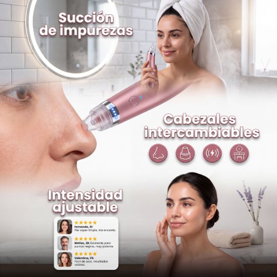 SkinPure X® | Extractor de puntos negros 4 cabezales
