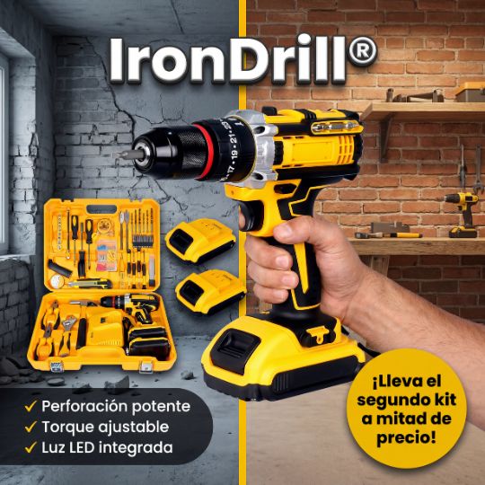 IronDrill® | Juego De Taladro inalámbrico