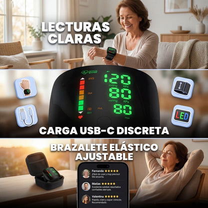CardioLed® | Tensiometro digital de brazo NEGRO