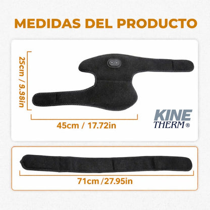 KineTherm® | Almohadilla térmica y vibración 3 en 1 (rodilla, hombro y codo)