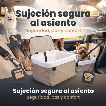 KaniTravel® | Asiento de Carro para Mascotas Premium