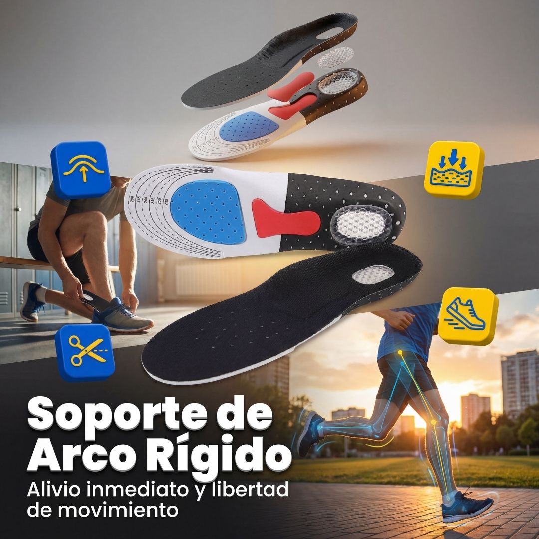 AxisSole® | Plantilla ortopédica de gel (Fascitis plantar)