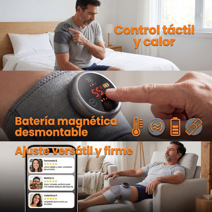 Orthovibe® | Rodillera térmica vibratoria (masaje y calor).