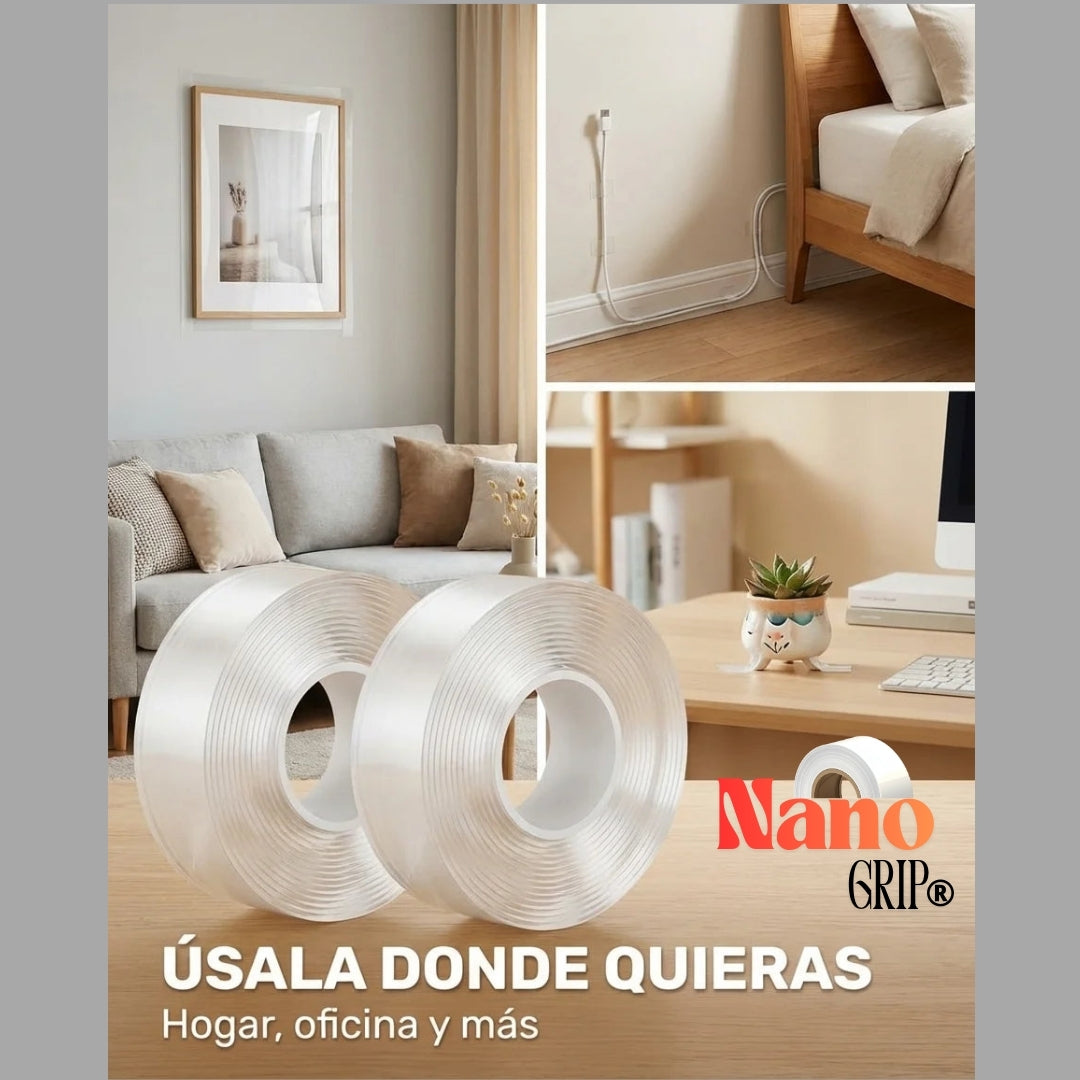 NanoGrip® | Cinta adhesiva nano gel de 3 metros