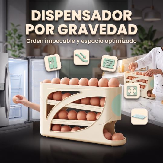 NovaEgg® | DISPENSADOR DE HUEVOS 4 NIVELES