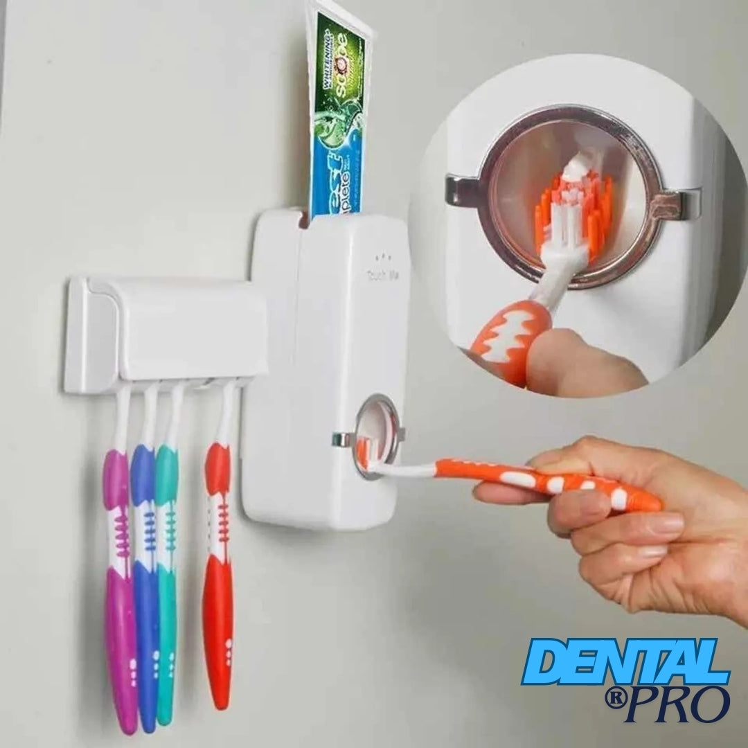 DentalPro® | Dispensador de pasta dental y porta cepillos