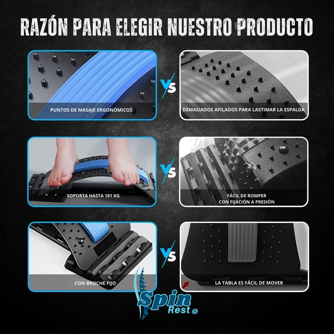 SpineRest®  | Camilla para aliviar el dolor de espalda