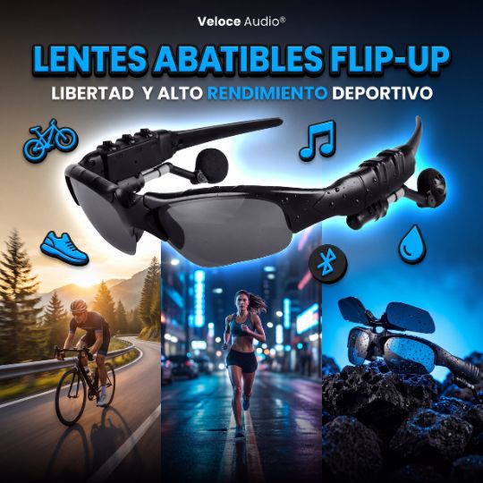 Veloce Audio® | Lentes bluetooth con audifonos