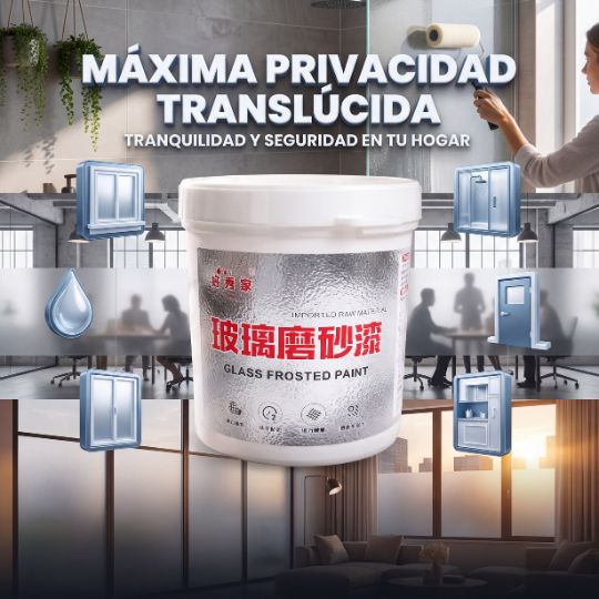 Frosted300® | Pintura Vidrio Esmerilada 300cc Brocha
