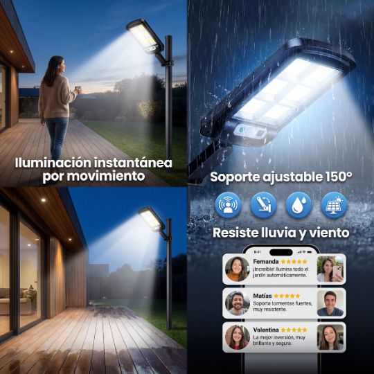 Lumix Pro® | Faro LED Solar Renovable 28cm 4W