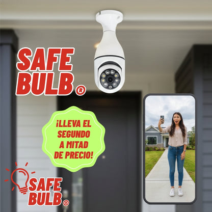 SafeBulb® | Cámara de vigilancia con bombilla