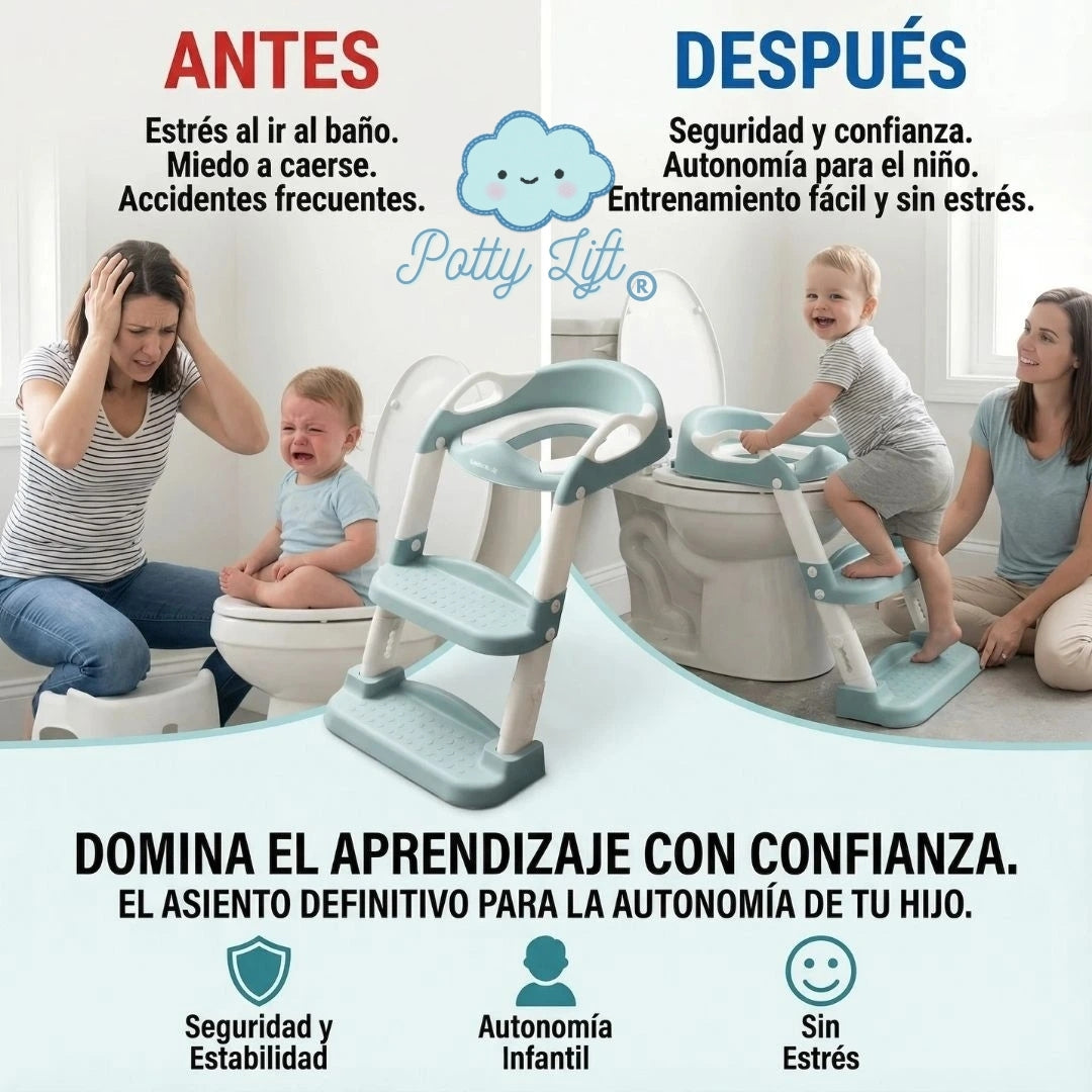 PottyLift® |  Asiento de inodoro para niños