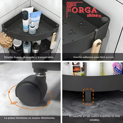 OrgaShine® | Esquinero multifuncional con ruedas
