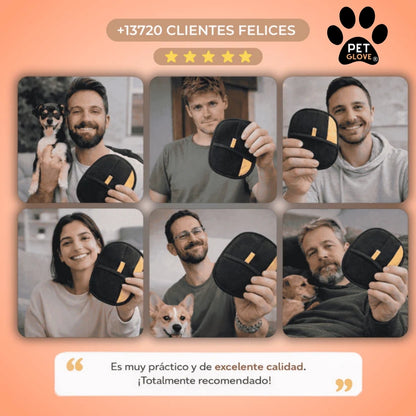 PetGlove® | Guante para mascotas removedor de Pelo 2 en 1 - Negro