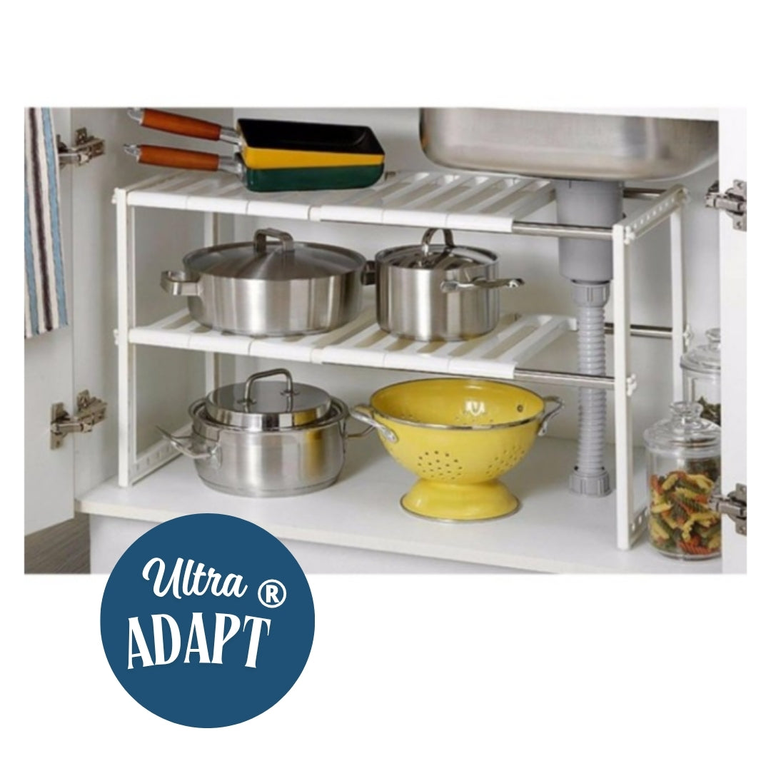 UltraAdapt® | Organizador Doble de Acero Inoxidable