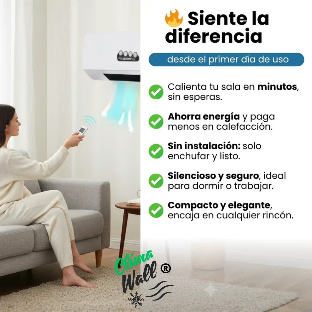 ClimaWall® | Calefactor y ventilador
