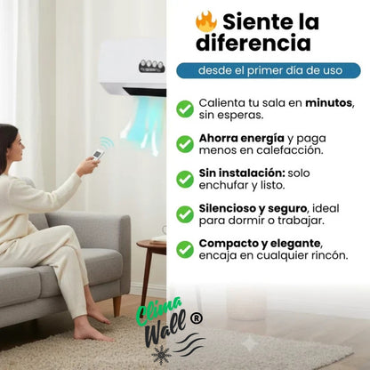 ClimaWall® | Calefactor y ventilador