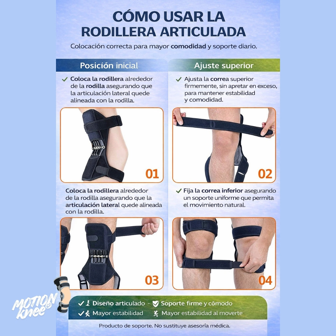 MotionKnee® | Rodillera con soporte para articulación