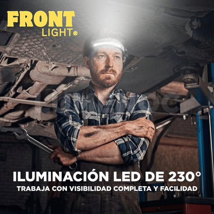 FrontLight® | Linterna cintillo recargable con sensor