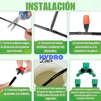HydroLine® | Kit de riego automático (goteo 10 mts.)