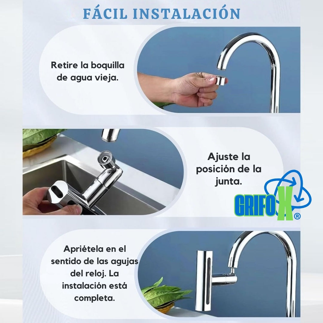 GrifoX® | Grifo de cocina 4 en 1