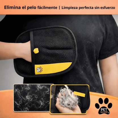 PetGlove® | Guante para mascotas removedor de Pelo 2 en 1 - Negro