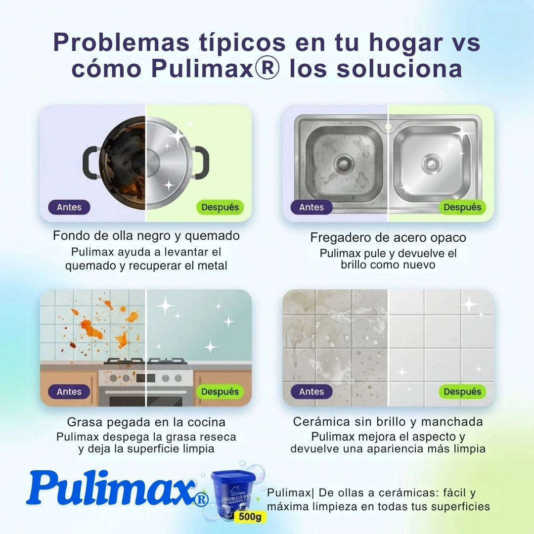 Pulimax® | Pasta limpia ollas cocina (500 g)