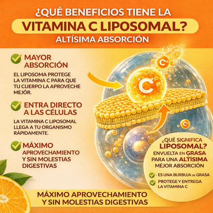 Lipocell C® | Vitamina C 60 cápsulas