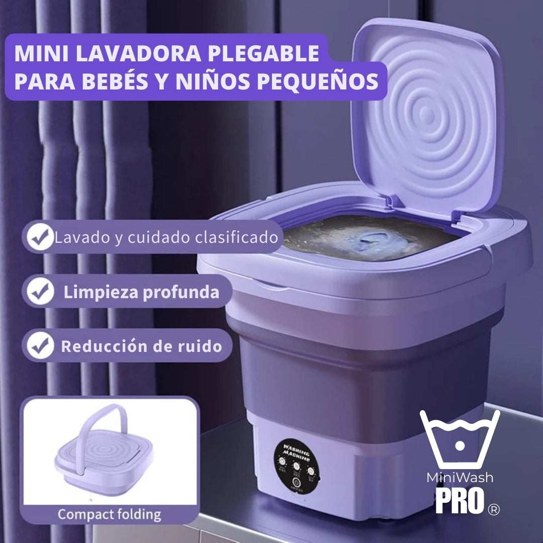 MiniWash Pro® | Mini lavadora portátil plegable 9L