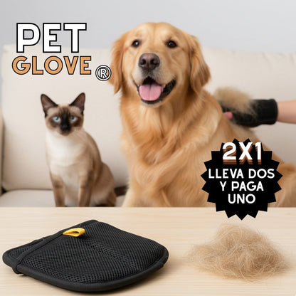 PetGlove® | Guante para mascotas removedor de Pelo 2 en 1 - Negro