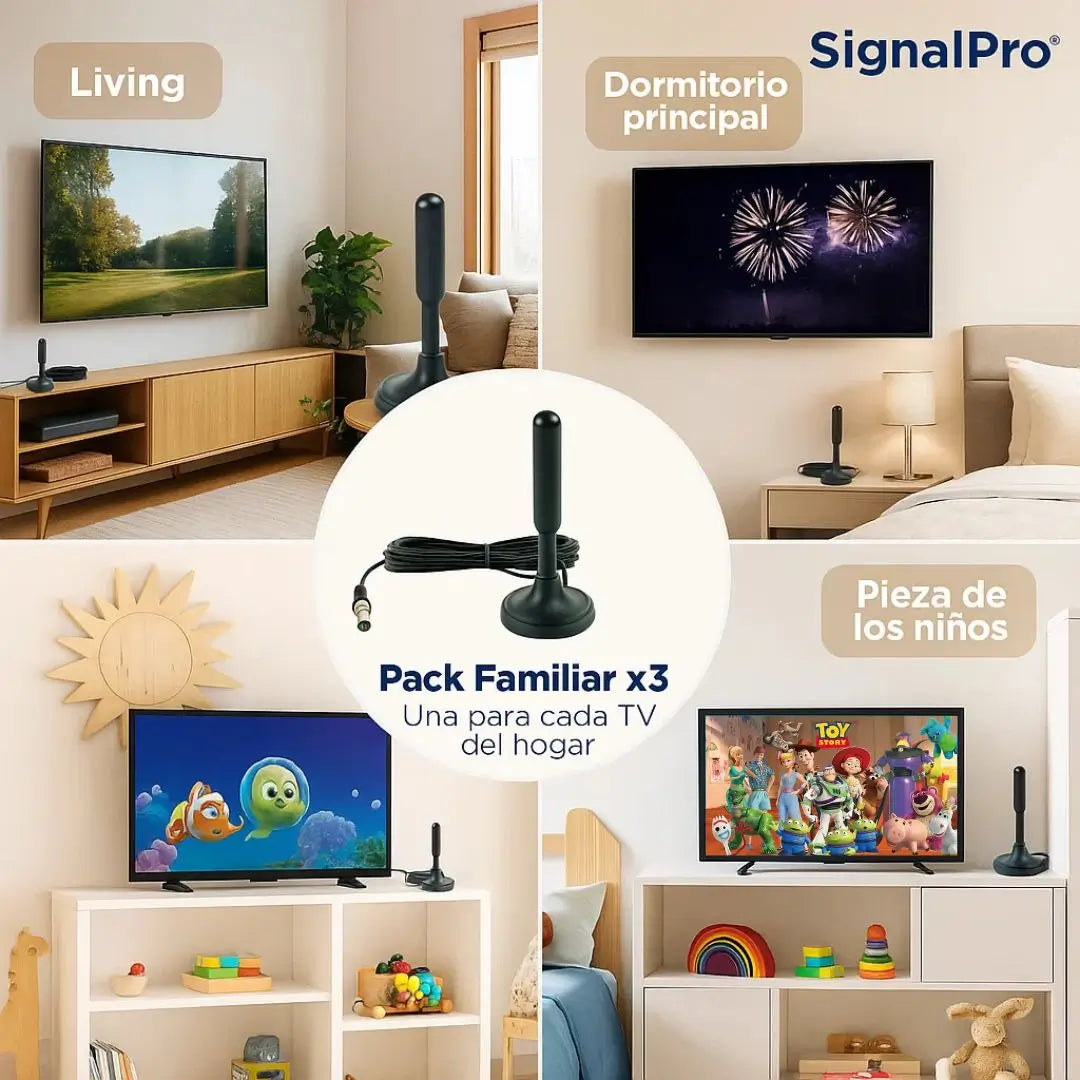 SignalPro® – Pack x3 Antenas HDTV