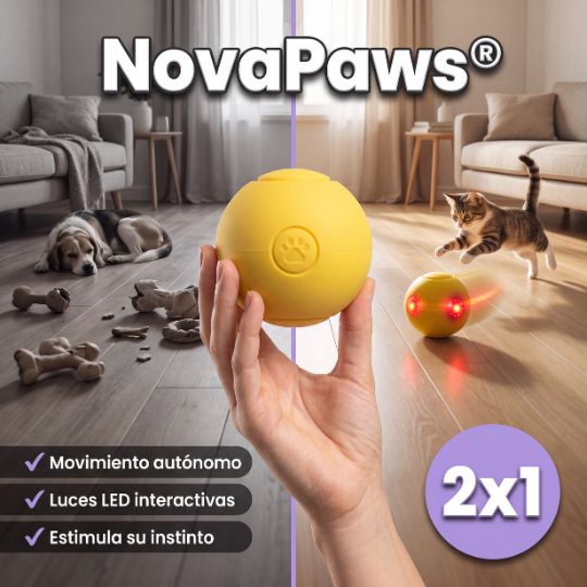 NovaPaws® | Pelota inteligente Mascota con cuerda