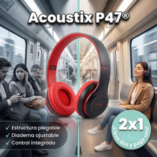Acoustix P47® | Audifonos Bluetooth P47