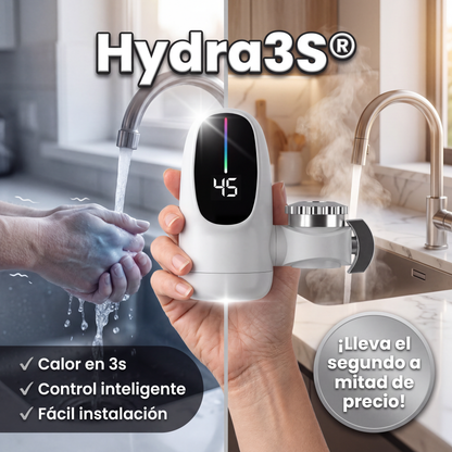 Hydra3S® | Grifo Calentador Agua Pantalla Digital