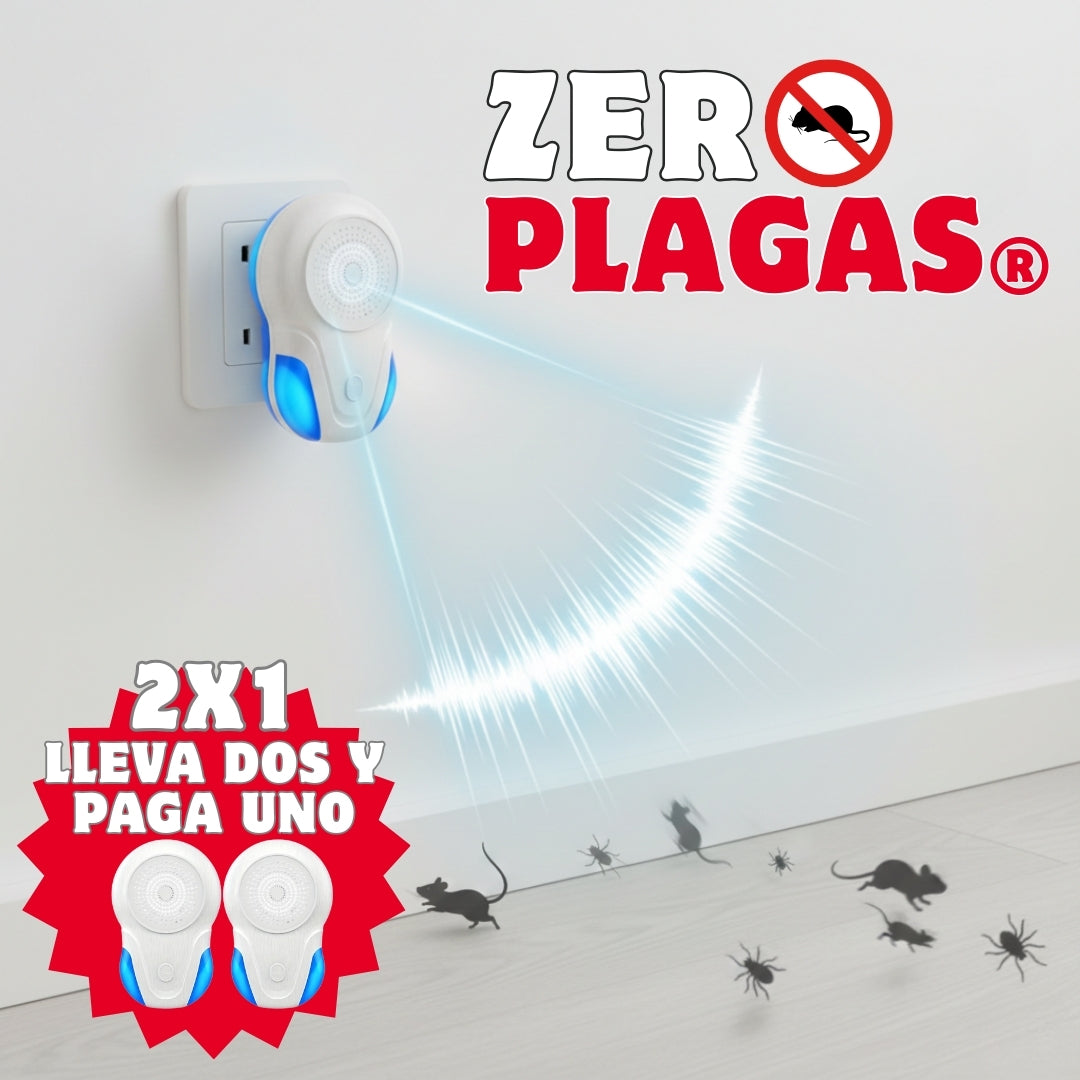 ZeroPlagas®  | Repelente ultrasónico para ratones e insectos