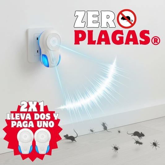 ZeroPlagas®  | Repelente ultrasónico para ratones e insectos