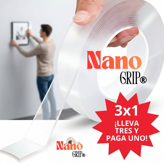 NanoGrip® | Cinta adhesiva nano gel de 3 metros