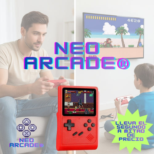 NeoArcade®  | Consola Retro Portátil con 400 Juegos